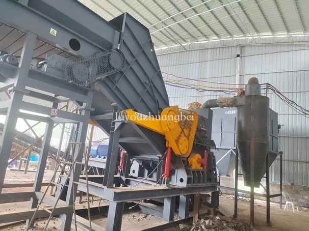 廣西傳來戰報，廢鋼破碎機試機效果剛好啦！